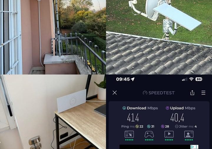 📡 Installazione Starlink in villetta a Peschiera Borromeo Il cliente...