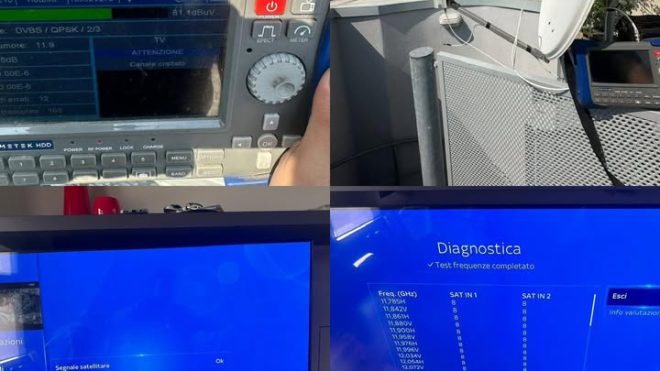 Installazione parabola su tetto a Milano Nuovo intervento completato...