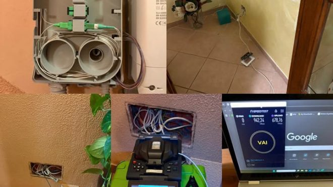 Spostamento fibra ottica Bollate Intervento tecnico svolto...