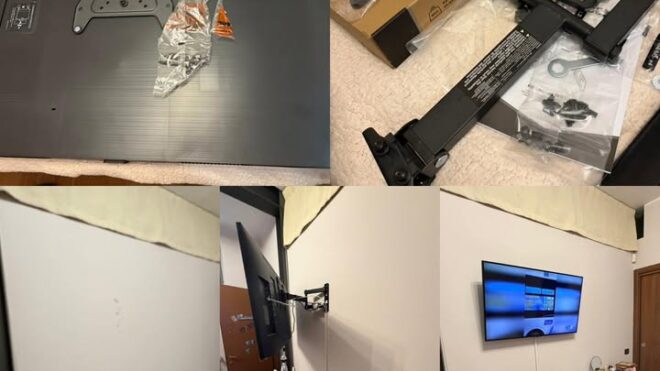 Installazione TV a parete a Milano – lavoro pulito...