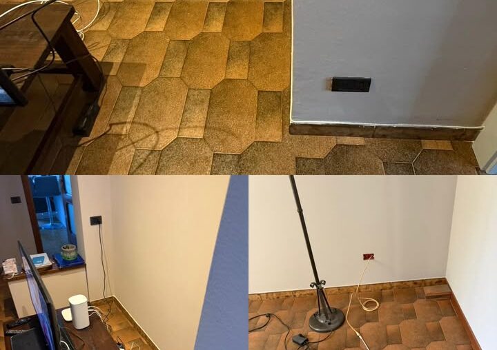Passaggio cavo antenna a Vittuone: lavoro pulito e segnale...