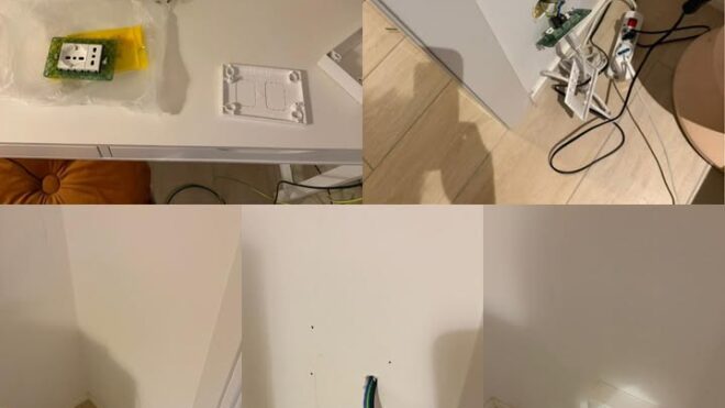 Nuova presa elettrica in camera da letto — installata...