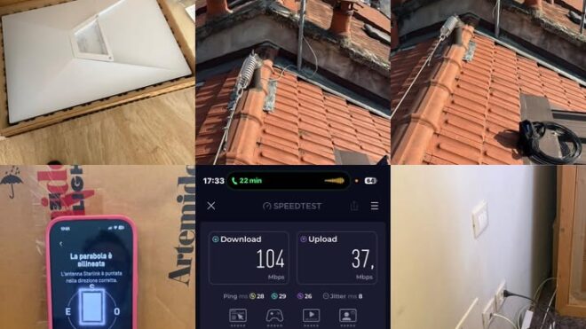 Starlink installato in villa a Milano — internet finalmente...