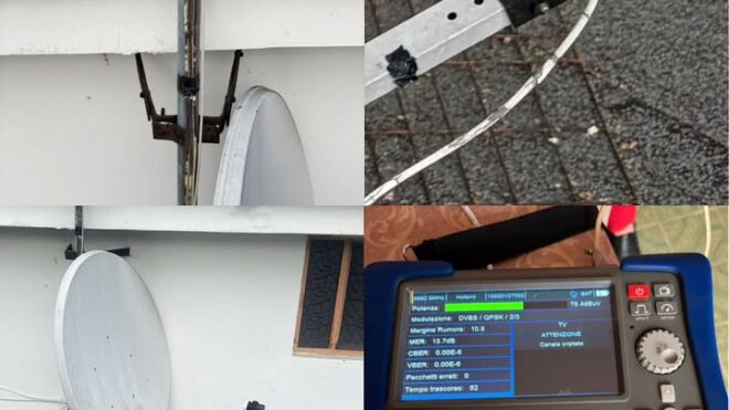 Segnale TV e Sky ripristinati in villa a Rozzano...