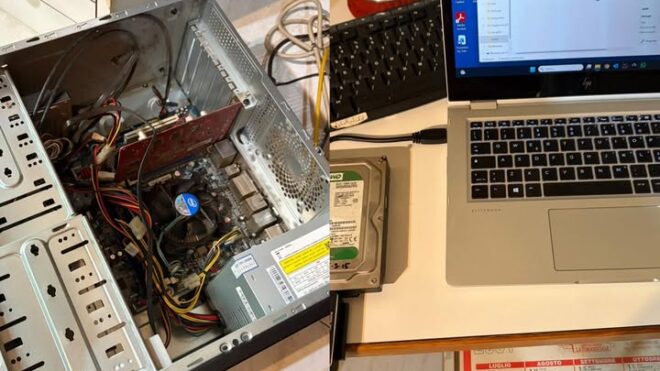 Dati salvati da un PC desktop che non si...
