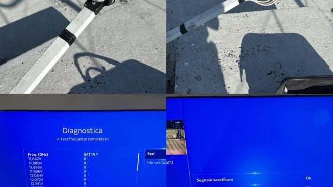 Segnale satellite ripristinato in condominio a Siziano — LNB...