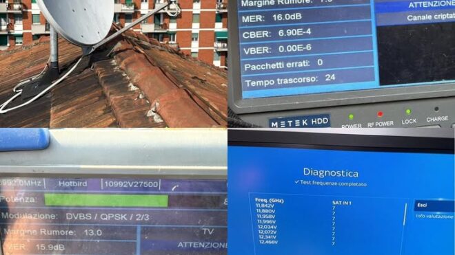 Segnale satellite ripristinato in condominio a Pavia — parabola...