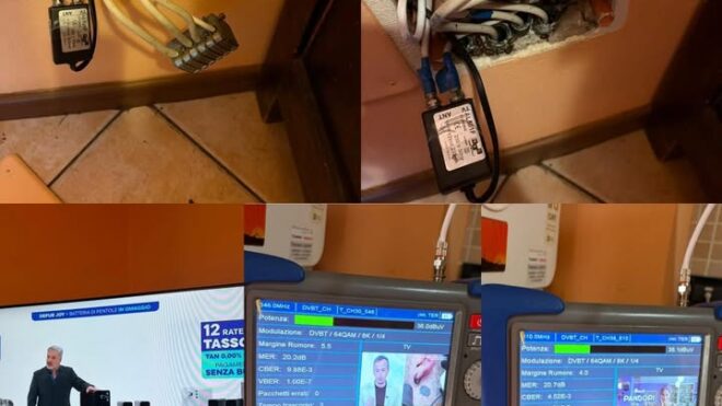 Segnale TV migliorato a Cambiago — partitore ottimizzato in...