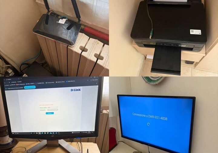 Modem 4G e stampante WiFi configurati a domicilio a...
