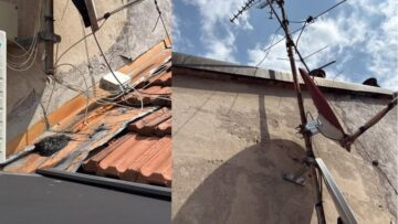Segnale TV ripristinato in villetta a Milano — cavi...